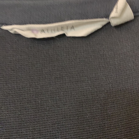 Athleta Navy Dress size small split neck short sleeves good used condition - Picture 4 of 8